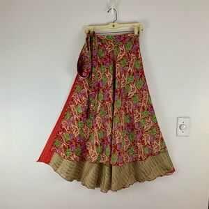 Reversible Maxi Wrap Skirt